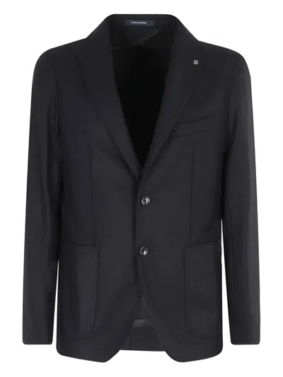 Tagliatore Single-breasted Patch-pocket Blazer In Blue