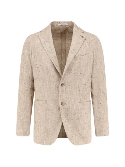 Tagliatore Single-breasted Patch Pocket Blazer In Gray