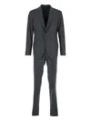 Tagliatore Single-breasted Pincer-trousers Suit In Gray