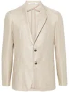 Tagliatore Gdakar Brooch Detailed Blazer In Neutrals