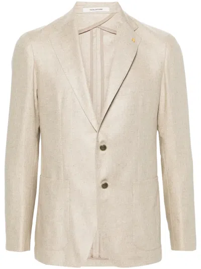 TAGLIATORE SINGLE-BREASTED SILK BLAZER