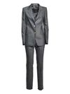 Tagliatore Grey Houndstooth Wool And Cashmere Paris Set