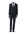 Tagliatore Tailored Single Breasted Wool Suit In Blue