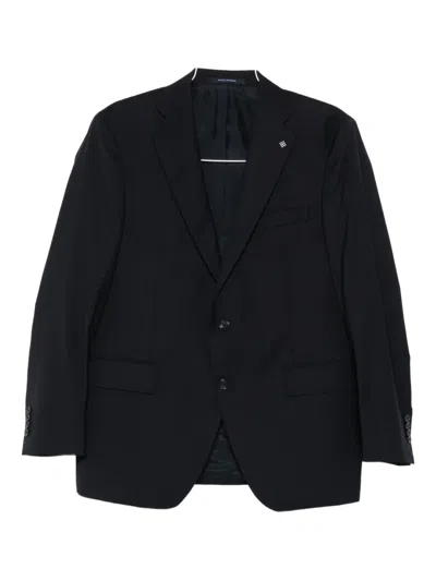 Tagliatore Single-breasted Suit In Black