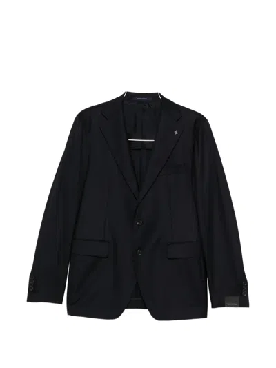 Tagliatore Single-breasted Suit In Black