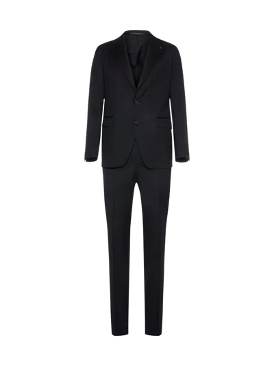 Tagliatore Two-button Suit In Black