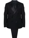 Tagliatore Single-breasted Suit In Black