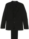 Tagliatore Single-breasted Suit In Black