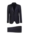 Tagliatore Silk Virgin-wool Blend Suit In Black