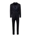 Tagliatore Abito Collo A Scialle Pantalone Ventre Piatto In Black