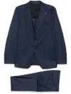 Tagliatore Single-breasted Suit In Blue