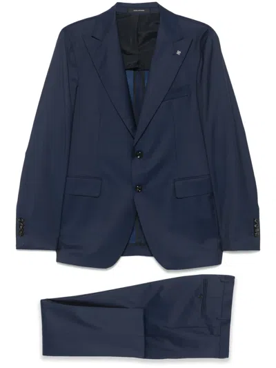 Tagliatore Single-breasted Suit In Blue