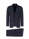 Tagliatore Vesuvio Single-breasted Suit In Blue Virgin Wool In Blue
