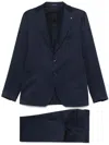Tagliatore Single-breasted Suit In Blue