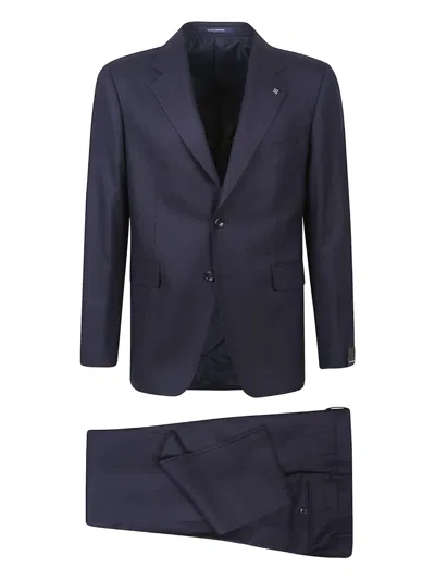 Tagliatore Single-breasted Suit In Blue