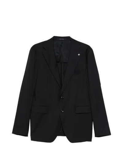 Tagliatore Single-breasted Suit In Blue