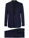 Tagliatore Single-breasted Suit In Blue