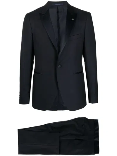 Tagliatore Single-breasted Suit In Blue