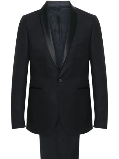 Tagliatore Single-breasted Suit In Blue