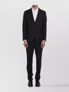 Tagliatore Single-breasted Suit Featuring Straight-leg Trousers In Black