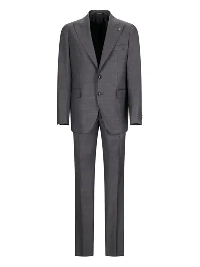 Tagliatore Single-breasted Suit In Gray