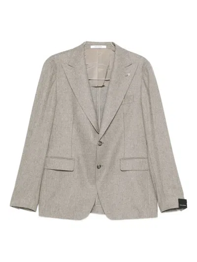 Tagliatore Single-breasted Suit In Gray