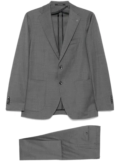 Tagliatore Single-breasted Suit In Grey