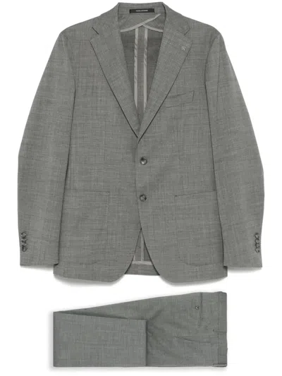 Tagliatore Single-breasted Suit In Gray