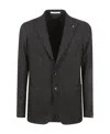 Tagliatore Single-breasted Suit Jacket In Black