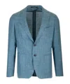 Tagliatore Single-breasted Suit Jacket In Gray