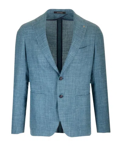Tagliatore Single-breasted Suit Jacket In Gray
