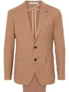 Tagliatore Single-breasted Suit In Neutrals
