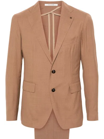 Tagliatore Single-breasted Suit In Neutrals