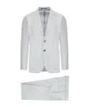 Tagliatore Tailored Wool Suit In White