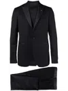 Tagliatore Virgin Wool Suit With Vest With Five Buttons