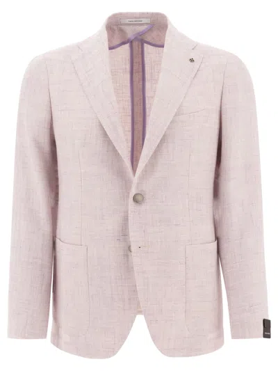 Tagliatore Single Breasted Tailored Blazer In Purple