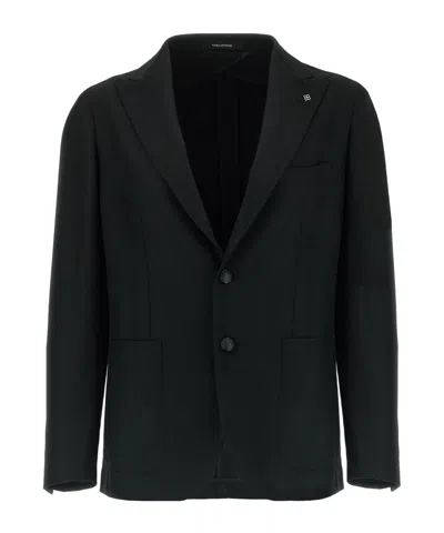 Tagliatore Single-breasted Tailored Blazer In Black