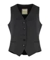 Tagliatore Single Breasted Tailored Gilet In Black