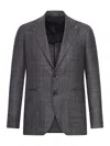 Tagliatore Single-breasted Tailored Wool Jacket In Black