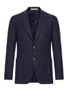 Tagliatore Single-breasted Tailored Wool Jacket In Blue