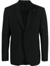 Tagliatore Three-piece Tuxedo Suit In Black
