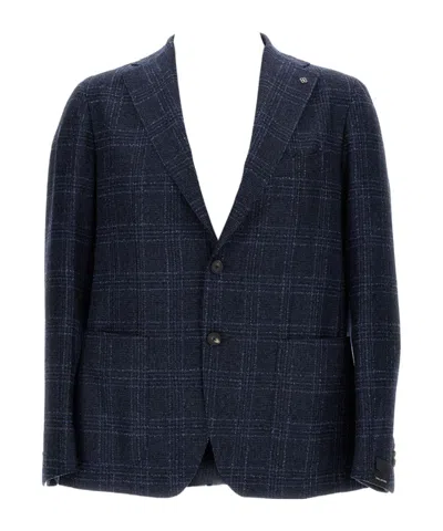 TAGLIATORE TAGLIATORE SINGLE-BREASTED TWEED BLAZER