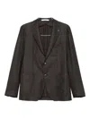 Tagliatore Single-breasted Two-button Blazer In Black