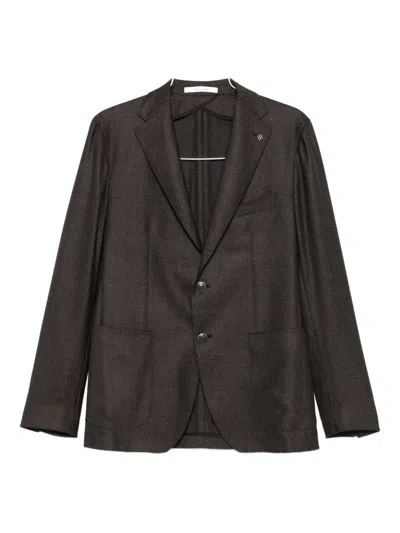 Tagliatore Single-breasted Two-button Blazer In Black