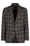 Tagliatore Men's Single-breasted Two-button Blazer In Brown