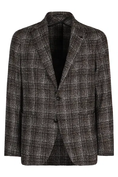 Tagliatore Men's Single-breasted Two-button Blazer In Brown
