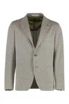 Tagliatore Men's Single-breasted Two-button Jacket In Green