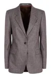 Tagliatore Single-breasted Two-button Jacket In Brown