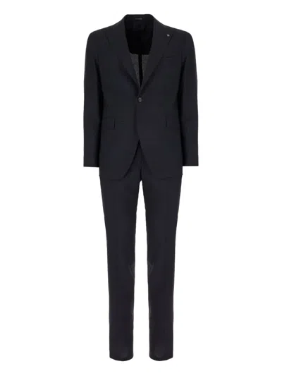 Tagliatore Single-breasted Two-piece Suit In Black