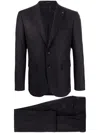 Tagliatore Single-breasted Two-piece Suit In Blau